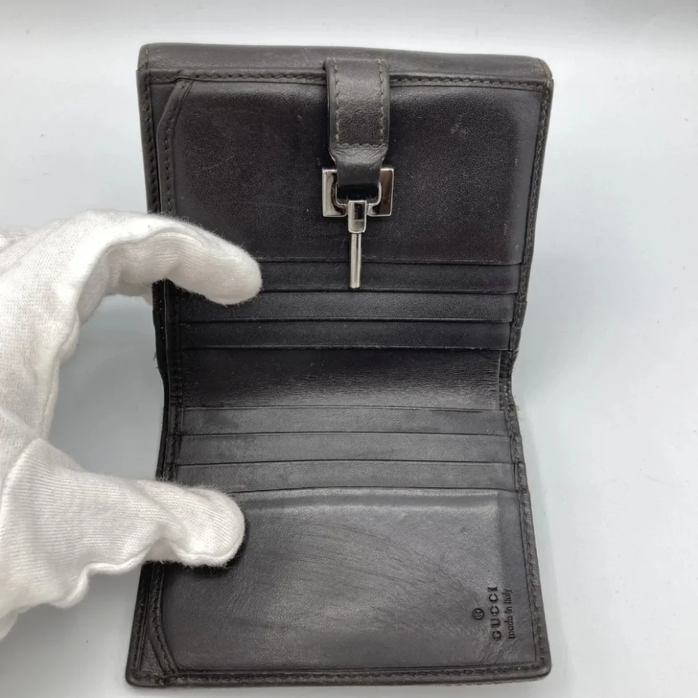 🤎🔹️GUCCI 🔹️purse Leather wallet Italy GG Canvas Brown Supreme - Picture 13 of 15